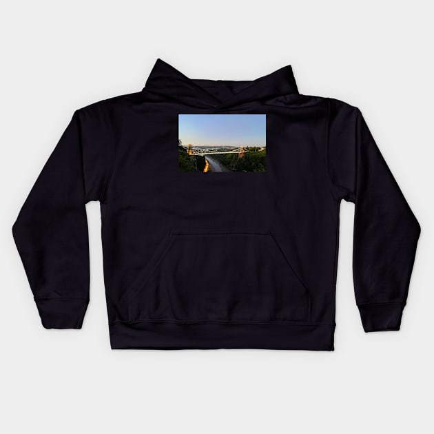 Clifton Suspension Bridge Kids Hoodie by Graz-Photos